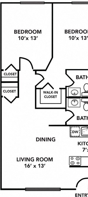 Two Bedroom Two Bath